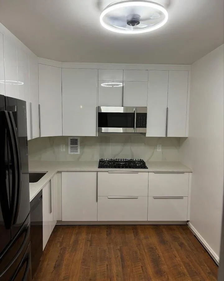 Renovated kitchen with quartz countertops in Hanover